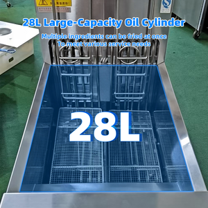 Friggitrice Elettrica Professionale da 28L con Sollevamento Automatico, Friggitrice a Pressione per Pollo con Filtro dell'Olio - Product Image 2