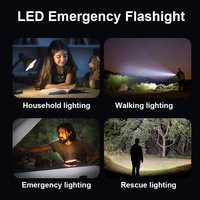Démarreur de batterie de voiture d'urgence 6000 mAh avec lumière LED 80W et batterie externe portable pour téléphones portables et tablettes
