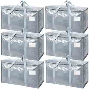 Lightweight 50 Pounds Capacity Polypropylene Moving <b>Backpack</b> Straps Zippers Handles Extra Large Packing Bags <b>College</b> - Product Image 6