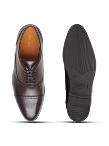 Zapatos Oxford formales de cuero genuino para hombre, zapatos clásicos con cordones para vestir, zapatos de cuero premium cómodos para negocios, oficina y bodas - Product Image 3