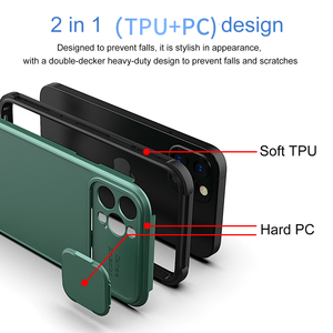 Coque arrière en TPU étanche, étui de téléphone chic et mince pour <span class=keywords><strong>iphone</strong></span> <span class=keywords><strong>11</strong></span> et 12, avec caméra coulissante, housse de Protection résistant aux chocs - Product Image 4