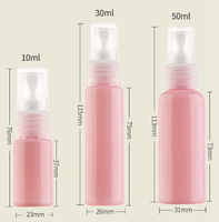10ml 30ml 50ml Mini Room Spray Luxe Pet En Plastique Parfum Vaporisateur Bouteille Vide Chambre Vaporisateur Bouteilles