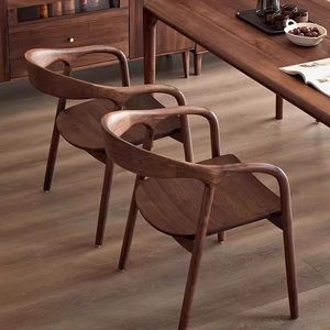 Fauteuil scandinave en bois massif, chaise <span class=keywords><strong>de</strong></span> salle à manger durable, dossier en bois naturel pour restaurant et bar - Product Image 3