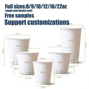 Gobelet à café jetable en papier kraft double paroi personnalisé de haute qualité avec logo, 8 oz et 12 oz, pour emporter - Product Image 5