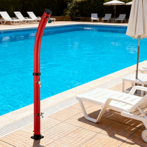 Jade Jardin Extérieur 2 Sections <span class=keywords><strong>Rouge</strong></span> Écologique Économie D'énergie Pvc <span class=keywords><strong>Douche</strong></span> <span class=keywords><strong>Solaire</strong></span> pour Piscine Plage Lieux Publics - Product Image 3