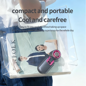 Hxtc88 Electric Portable Wearable Lash Ice Cooling <strong>Cooler</strong> Handheld Desk Folding Mini Fan With Refrigeration And Lanyard Function - Product Image 6