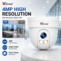 Cámara de Seguridad IP POE Wistino 4MP Camhi Pro 355 °   Cámara Domo PTZ con Visión Nocturna a Todo Color y Detección de Movimiento