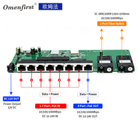 Módulo de Red Gigabit de 8 Puertos con PoE Inverso, 2 Fibras SC 1310nm 1550nm 20KM, Compatible con Personalización OEM ODM, Venta al Por Mayor