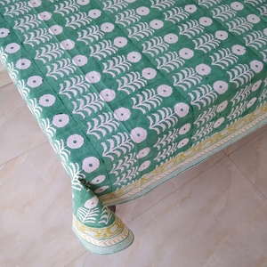 Các Nhà Sản Xuất Bàn Ăn Bìa Khối In Màu Xanh Lá Cây Và Trắng Hoa Bảng Vải Cho Các Sự Kiện Nhà Hàng Khăn Trải Bàn Cho Đảng - Product Image 4