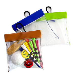 Transparent <b>Golf</b> Accessory Bag With Automatic Closing Multi Functional Storage For <b>Golf</b> Tools And Equipment Brown Blue Green - Product Image 1