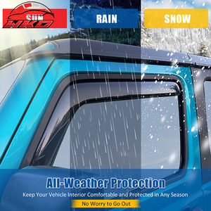 Déflecteurs de vitres encastrés pour Jeep Wrangler 18-25 2 portes et Gladiator 20-25 - Product Image 6