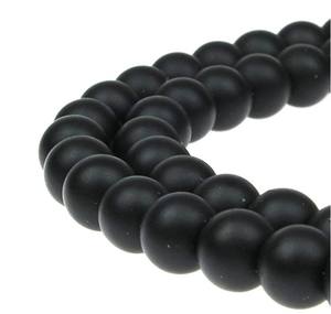 Cuentas Redondas de Ónix Negro Natural para Fabricación de Joyería DIY, Piedra Preciosa Ágata Mate, Collar de Cuentas de 15.5 Pulgadas, Venta al por Mayor 3/4/6/8/10/12/14MM - Product Image 4