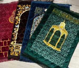 Tapis de prière islamique en velours épais, fabriqué à la machine, en polyester, pour cadeaux - 70"x110" - Product Image 6
