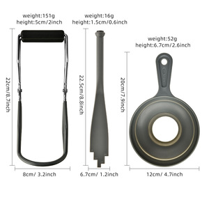 Anti Scalding Can Tongs Non Slip Can Lifter Kitchen <b>Tool</b> For Safe Handling Of Hot Cans And Jars Red Color - Product Image 5