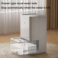 Déshumidificateur d'air intérieur haute capacité 1,2 L, déshumidificateurs intelligents à double cœur pour la maison