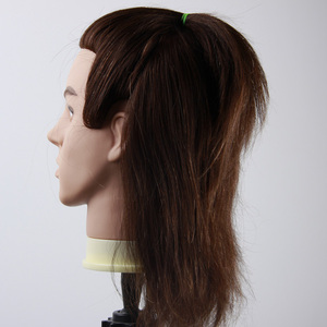 Testa di Manichino da Parrucchiere da 14 Pollici con Capelli Umani, Bambola per Pratica di Styling, Intrecciatura e Taglio per Barbieri - Product Image 6