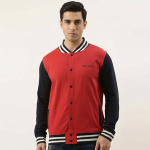 Ropa de Exterior Disponible en Diferentes Materiales y Diseños, Chaqueta Universitaria para Hombre, Cómoda, Transpirable, de Peso Medio - Product Image 1