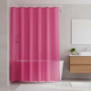 Tenda da Doccia in PEVA Fucsia - Product Image 3