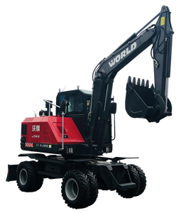 Ventas de fábrica WORLD Brand EPA Excavadora de ruedas pequeña de 6 toneladas con martillo opcional - Product Image 4