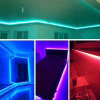 Lampu Strip Led USB, Lampu Strip LED USB 5 Volt, SMD2835 120 LEDs/M 20-22lm, Lampu Led Kabinet Putih Hangat, Strip Lampu Latar TV Bertenaga Baterai