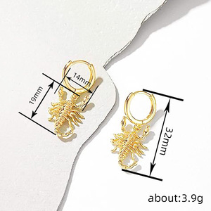 Orecchini a Forma di Scorpione per Halloween, Gioielli Creativi e Alla Moda per Donne - Product Image 4