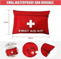 Anthrive 60PCS 20*14cm Medical Travel Survival First Aid Emergency Kit Small Bag Home Mini First Aid Kit for Sports Office