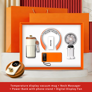Ensemble <span class=keywords><strong>Cadeau</strong></span> d'Entreprise Personnalisé ZMHQ 2027 : Mug + Masseur Cervical + Batterie Externe + Ventilateur – Cadeaux Promotionnels <span class=keywords><strong>pour</strong></span> Événements Sportifs - Product Image 5