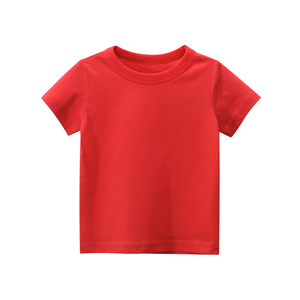 T-shirts pour enfants à manches courtes, impression de logo personnalisée, 100% coton, blanc uni, pour bébés filles et garçons - Product Image 3