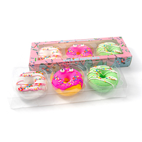 Boules à bulles pour le bain de marque privée Boules à bulles pour le bain pétillant Donuts faits à la main Bombes de bain bio