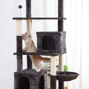 Arbre à chat de luxe personnalisé Meow Knight à 5 niveaux, toutes saisons, grande tour pour chat - Product Image 2