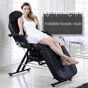Tables de massage Offre Spéciale équipement de salon de massage blanc et noir lit cosmétique lit de salon de beauté pour cils