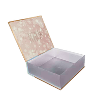 Boîtes rigides magnétiques haut de gamme personnalisées, recyclables, avec lamination mate, réutilisables, pour emballage cadeau de robe de mariée, crème pour le visage, cosmétiques
