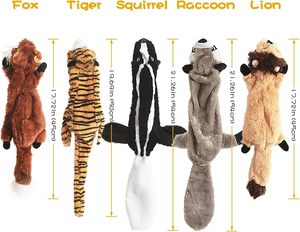 5 Pezzi Giocattoli da Masticare per Cani in Peluche, Durevoli, per la Dentizione dei Cuccioli, Interattivi, con Stampa Animale Carina, Regalo - Product Image 5