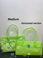 Koreanische PVC-Damen-Mini-Jelly-Tasche 2026 Frühjahr/Sommer Neu Süße Bonbonfarbene Modische Trägerlose Weiche Tasche mit Verschluss