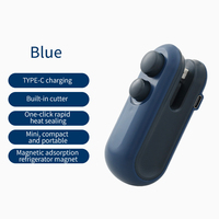 Scelleuse thermique électrique portable et durable en plastique, à pression manuelle, pour usage domestique et extérieur, avec clip de scellage