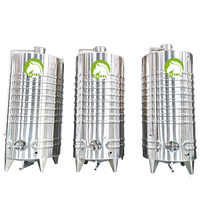 Cuve de fermentation de cidre de pomme en acier inoxydable de qualité alimentaire de 15 000 L avec chemise de refroidissement semi-circulaire pour la production commerciale de cidre