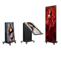 Base de Pantalla LED con Ruedas para Montaje en Suelo y Pantalla de Doble Cara