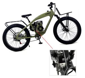 साइकिल गैस बाइक मोटरसाइकिल लीफान 2.5 मोटर 4 स्ट्रोक मोटर चालित साइकिल 79cc मोटर bicimotor