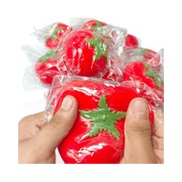 Creatief plastic vloeibaar tomaten squishy speelgoed, vormbaar, realistisch fruit, langzaam rijzend, stress fidget speelgoed voor jongens, meisjes en kinderen vanaf 14 jaar