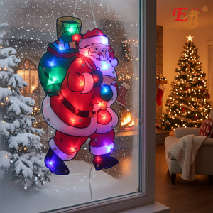 17,5 \ "LED Santa Claus Decoración navideña con luz 24PCS/CS Decoraciones navideñas - Product Image 3