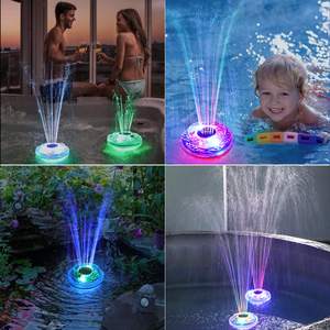 Dispensador de agua <span class=keywords><strong>para</strong></span> fuente de mascotas con luces LED <span class=keywords><strong>para</strong></span> piscina de colores a prueba de agua IP68 <span class=keywords><strong>para</strong></span> gatos y <span class=keywords><strong>perros</strong></span> - Product Image 1