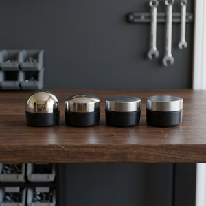 Ensemble de 4 enclumes en acier pour la formation de bijoux, avec 3 têtes bombées et 1 tête plate, base en caoutchouc, outils artisanaux pour le façonnage du métal | GS06J - Product Image 2