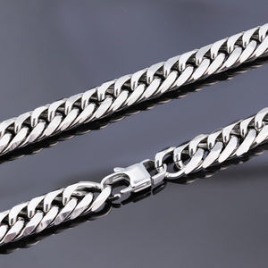Новинка, лидер продаж, высокое качество, 13 мм, хип-хоп, панк-ожерелье, ювелирные изделия для мужчин и женщин, нержавеющая титановая сталь, кубинская цепь - Product Image 5