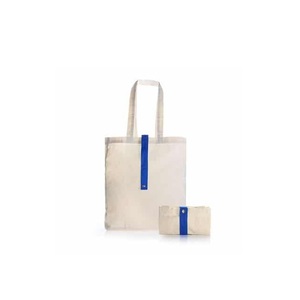 Custom Made Eco Friendly 100% Organic Cotton GOTS Certificate Solid Color OEM Factory <b>Recyclable</b> Ladies Hand Shopping Handle <b>Bag</b> - Product Image 1