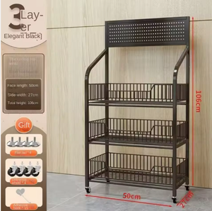 Expositor/estantería de almacenamiento multinivel, giratorio y móvil para aperitivos en centros comerciales – Conveniente. - Product Image 4