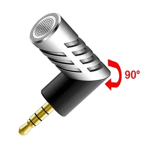 Professional Mic Super small size rotatable R1 Mini Condenser Microphone Mobile Phone Microfone Record for talk