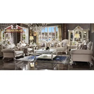 龙豪2023新品牌最新家具转角定制沙发真皮奢华沙发白色客厅沙发套装家具