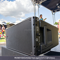 Sistema de sonido alimentado por audio profesional dual de 10 pulgadas Altavoces de matriz de línea activa para escenario
