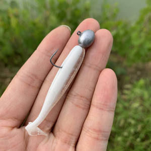 เหยื่อตกปลาคุณภาพสูง Synnex Mustad Lead Egg Jig Head Spinner Bait ตา 3 มิติ ปรับแต่งขนาดได้ น้ำหนัก 1/4oz-1/2oz พร้อมใช้งาน - Product Image 1