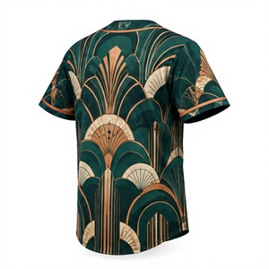 Maillot de baseball sublimé à boutons pour hommes et femmes, respirant, léger, uniforme d'équipe, vente en gros, impression intégrale pour le match - Product Image 3